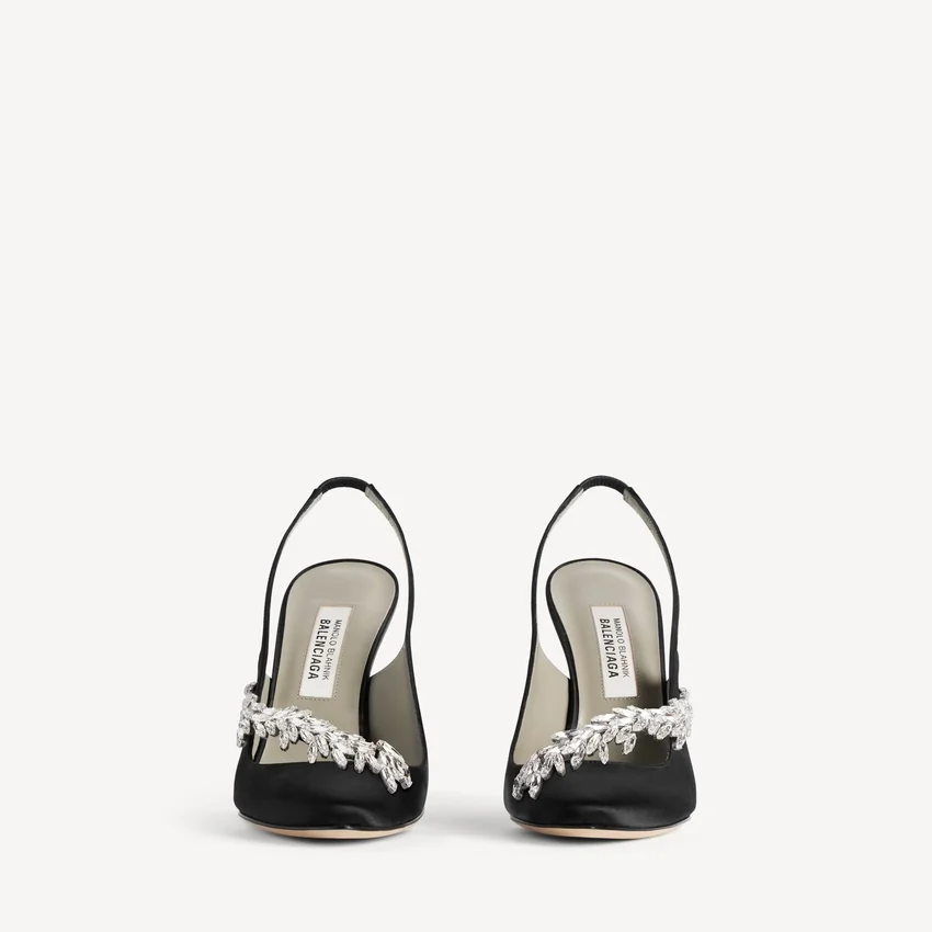 Kadın Balenciaga | Manolo Blahnik siyah slingback Kadın Balenciaga | Manolo Blahnik siyah slingback