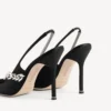 Kadın Balenciaga | Manolo Blahnik siyah slingback Kadın Balenciaga | Manolo Blahnik siyah slingback