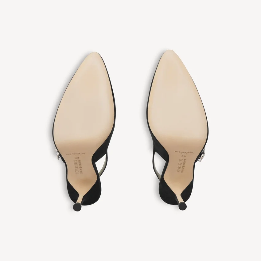 Kadın Balenciaga | Manolo Blahnik siyah slingback Kadın Balenciaga | Manolo Blahnik siyah slingback