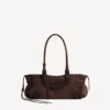 Kadınlar için açık espresso rengi Le City East-West çanta