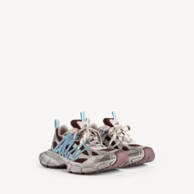 Kadınlar için kahverengi/bej/mavi renkli 3XL Interlace Sneaker’lar