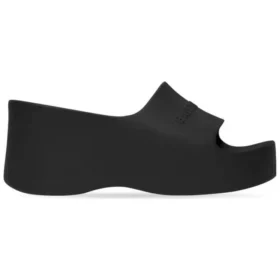 Kalın Topuklu Sandaletler “Siyah Kauçuk” 737923W1S891000