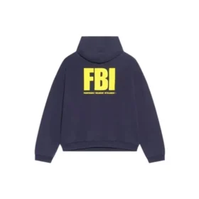 Kaplan Yılı FBI Çift Taraflı Kapüşonlu Sweatshirt “Navy” 681472TLVM44084 Kaplan Yılı FBI Çift Taraflı Kapüşonlu Sweatshirt “Navy” 681472TLVM44084