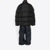 Kaplan Yılı Oversized Yastıklı Kuş Tüyü Ceket “Siyah” 682695TLO061000
