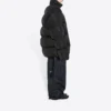 Kaplan Yılı Oversized Yastıklı Kuş Tüyü Ceket “Siyah” 682695TLO061000