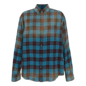 Kareli Flanel Oversized Uzun Kollu Gömlek “Blue Red” 715030TMM116305