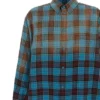 Kareli Flanel Oversized Uzun Kollu Gömlek “Blue Red” 715030TMM116305