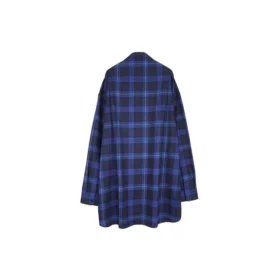 Kareli Pamuklu Twill Gömlek “Mavi” 625548T1M194450