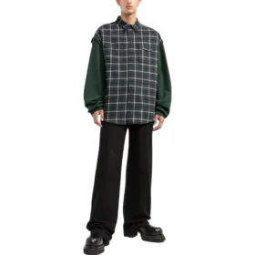Kareli Panelli Flanel Gömlek “Yeşil” 658936TCM013064