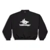 Katmanlı Spor Yuvarlak Yakalı Sweatshirt “Siyah Beyaz” 767860TPVF31070