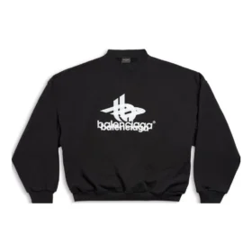 Katmanlı Spor Yuvarlak Yakalı Sweatshirt “Siyah Beyaz” 767860TPVF31070 Katmanlı Spor Yuvarlak Yakalı Sweatshirt “Siyah Beyaz” 767860TPVF31070