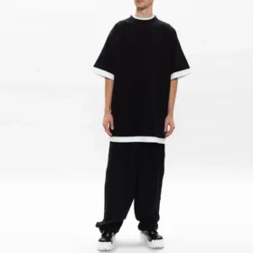 Katmanlı Tişört Oversized “Siyah Beyaz” 644693TIVG61070