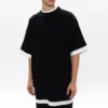 Katmanlı Tişört Oversized “Siyah Beyaz” 644693TIVG61070