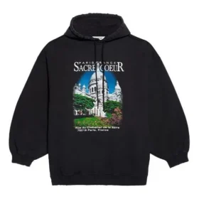 Klasik Baskılı Bol Kesim Kapüşonlu Sweatshirt Siyah 641529TJVH91000 Klasik Baskılı Bol Kesim Kapüşonlu Sweatshirt Siyah 641529TJVH91000
