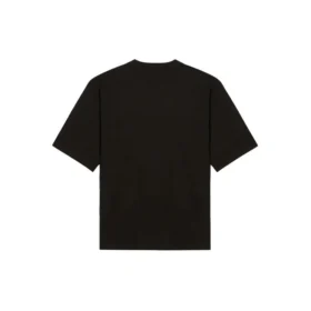 Klasik Logolu Büyük Boy Kısa Kollu Unisex Siyah 620941TIV501070