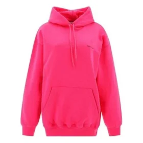 Klasik Logolu Minimalist Düz Renkli Kapüşonlu Sweatshirt Pembe 570798THV775630 Klasik Logolu Minimalist Düz Renkli Kapüşonlu Sweatshirt Pembe 570798THV775630
