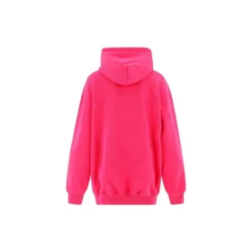 Klasik Logolu Minimalist Düz Renkli Kapüşonlu Sweatshirt Pembe 570798THV775630 Klasik Logolu Minimalist Düz Renkli Kapüşonlu Sweatshirt Pembe 570798THV775630