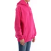 Klasik Logolu Minimalist Düz Renkli Kapüşonlu Sweatshirt Pembe 570798THV775630