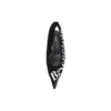 Knife Slingback Logo Baskılı Günlük Babet “Siyah” 500619W06001091