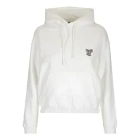 Koala İşlemeli Kapüşonlu Sweatshirt Beyaz 612959TIVD29000