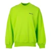 Kontrast Logolu Sweatshirt “Lime” 671125TKVB57072