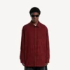 Kırmızı erkek overshirt Kırmızı erkek overshirt