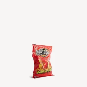 Kırmızı renkli cips çantası