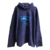 Kuru Temizleme Logolu Kapüşonlu Sweatshirt “Mavi” 661711TKVF