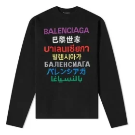 Languages Bisiklet Yaka Örgü Kazak “Siyah Çok Renkli” 646491T15952771