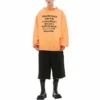 Languages Logo Kapüşonlu Sweatshirt “Turuncu Siyah” 641679TJVI67513