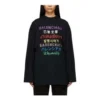 Languages Logo Uzun Kollu Tişört “Black Multicolor” 641667TJVI32771