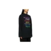 Languages Logo Uzun Kollu Tişört “Black Multicolor” 641667TJVI32771