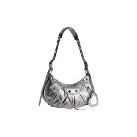 Le Cagole Küçük Omuz Çantası Metalik “Silver” 6713070GT3Y8103