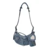 Le Cagole Xs Denim Omuz Çantası “Mavi” 6713092109U4715