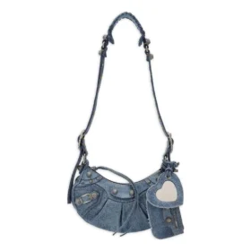 Le Cagole Xs Denim Omuz Çantası “Mavi” 6713092109U4715