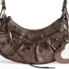 Le Cagole Xs Omuz Çantası Metalik “Brown” 6713090GT3Y2564