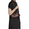 Le Cagole Xs Omuz Çantası Metalik “Brown” 6713090GT3Y2564
