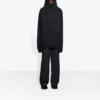 İşlemeli BB Armalı Kapüşonlu Sweatshirt “Siyah” 620973TKV721069
