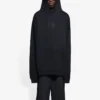 İşlemeli BB Armalı Kapüşonlu Sweatshirt “Siyah” 620973TKV721069
