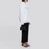 Logo Baskılı Kapüşonlu Sweatshirt Beyaz 578135TIV559040