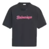 Logo Baskılı Kısa Kollu Unisex Siyah 583098TFV598465