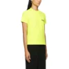 Logo Baskılı Yuvarlak Yaka Sarı 612964TJVF77110