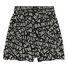 Logo Şeritli Pijama Şortu “Siyah” 719975TML211269