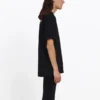 Logo Geniş Kesim Kısa Kollu Unisex Siyah 556150TAV441000