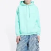 Logo Kapüşonlu Sweatshirt Orta Kesim “Terquesa” 600583TLVB83062