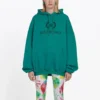 Logo Kapüşonlu Sweatshirt Yeşil 556111TDV043068