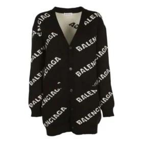 Logo Oversized Hırka “Siyah” 555275T14711070