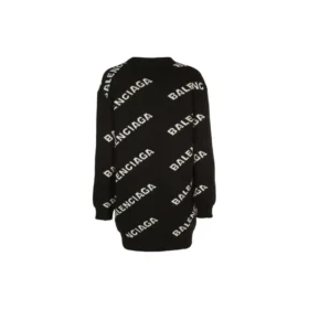 Logo Oversized Hırka “Siyah” 555275T14711070