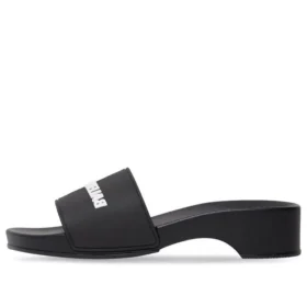 Logo Pool Clog Slides “Siyah Kauçuk” 707094W1S9M1090