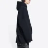 Maison Balenciaga Geniş Kesim Kapüşonlu Sweatshirt “Siyah” 674986TLVJ21074